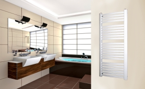 LUXRAD łazienkowy dekoracyjny grzejnik KASTOR 1215x480 Biały