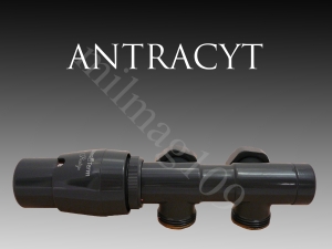 Zestaw zaworów grzejnikowych termostatycznych TWINS lewy ANTRACYT