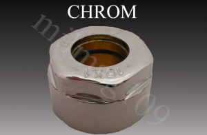 Złączka zaciskowa do rury miedzianej 15 mm  GW 3/4x15x1 chrom