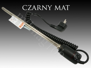 Grzałka CINI do grzejnika łazienkowego  CZARNY MAT 600W   